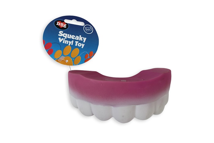 Vinyl teeth dog toy
